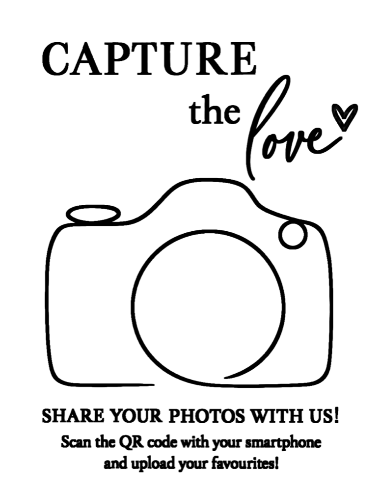 The capture the love QR card